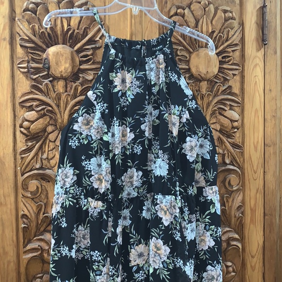 EUC Torrid size 3 black floral sleeveless dress - Picture 1 of 6